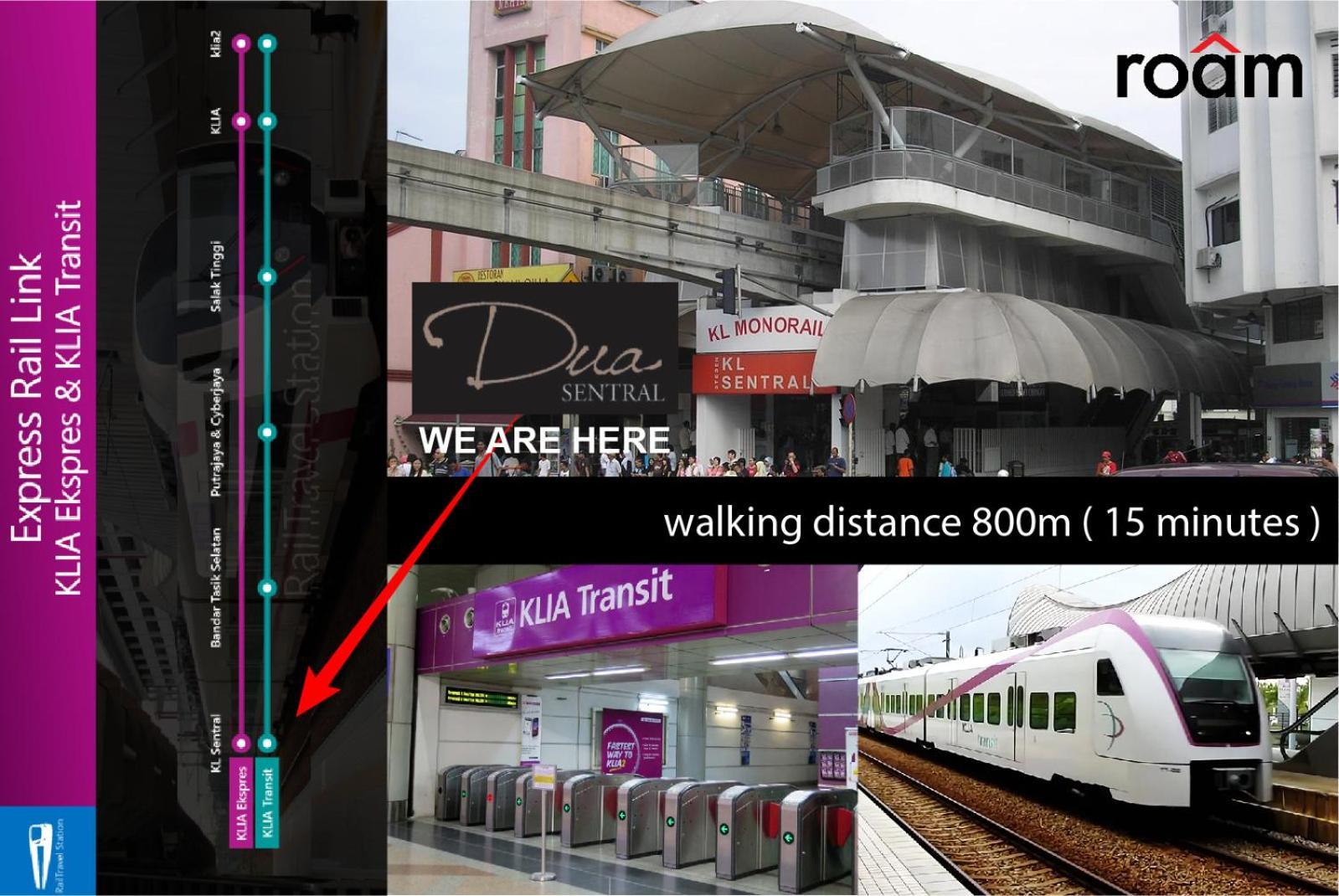 Appartamento Dua Sentral Kl Sentral Kuala Lumpur Esterno foto